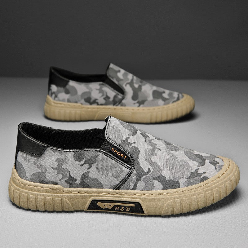 Herrer Elegante Camouflage Slip-On Sko med behagelig Indersål Stilla