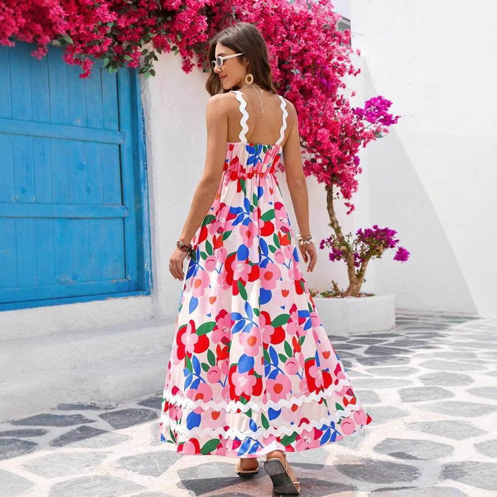 Dame Blomster Maxi Kjole Stilla
