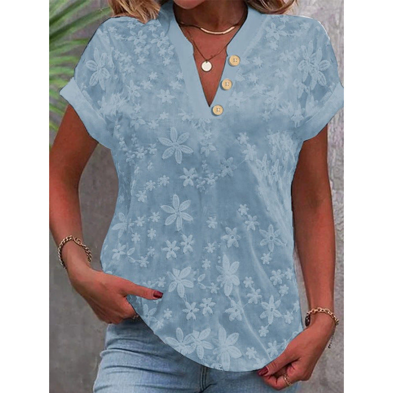 Damebluse med blomsterprint fra Stilla