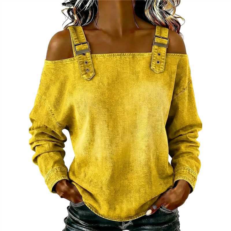 Kvinders afslappede sweatshirt med dekorative skulderdetaljer Skovae