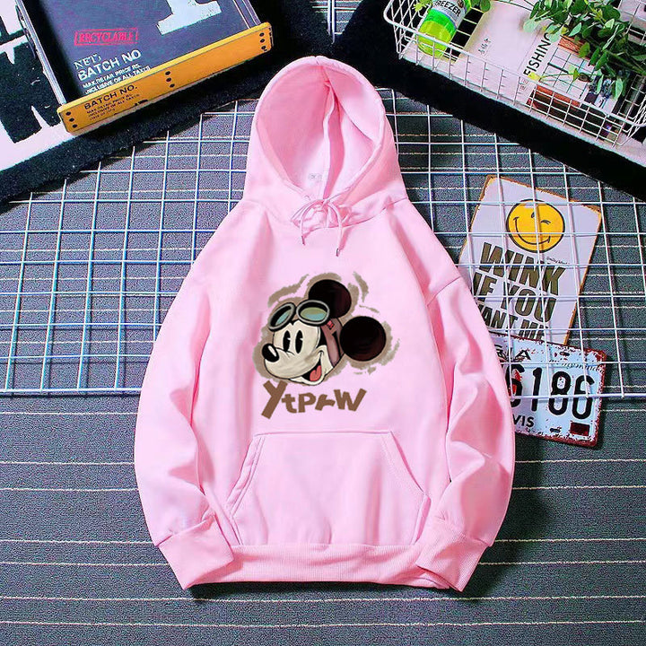 Kvinders hoodie med kreativ Mickey Mouse design Skovae