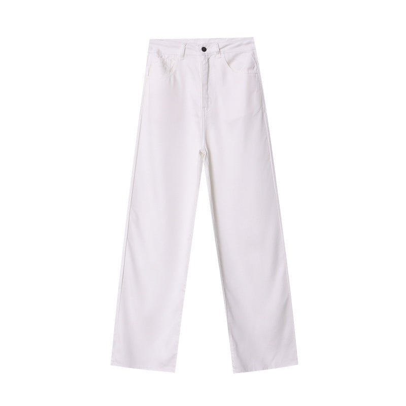 Kvinder Mode Bred Skåret Jeans Bukser Stilla