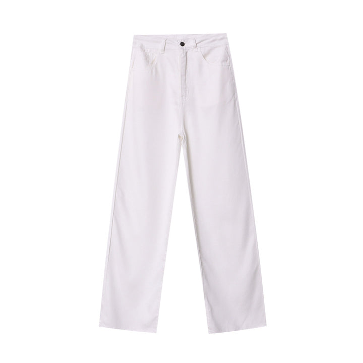 Kvinder Mode Bred Skåret Jeans Bukser Stilla
