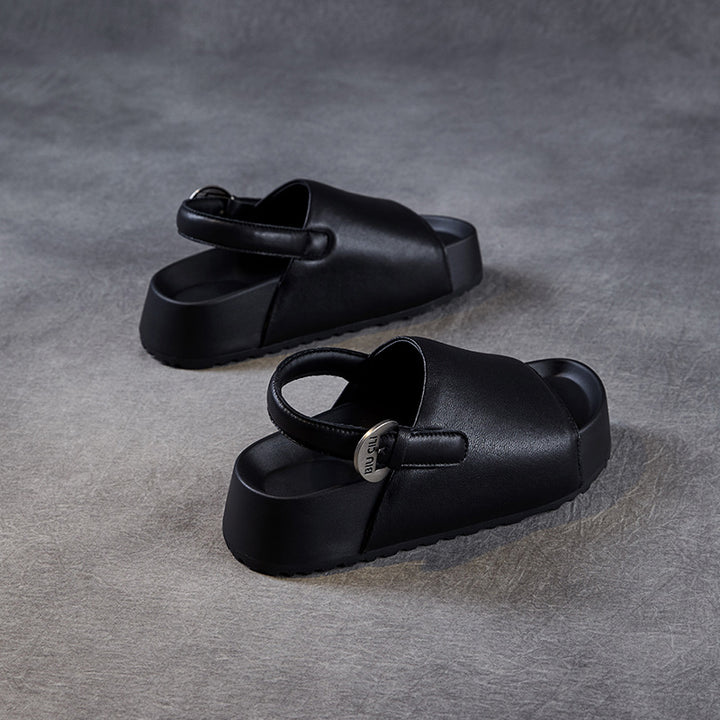 Dame stilfulde Slingback Slide Sandaler med forhøjet plateau Stilla