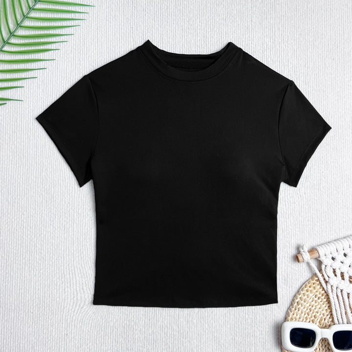 Dame Sporty Crop-Top med åben ryg Skovae