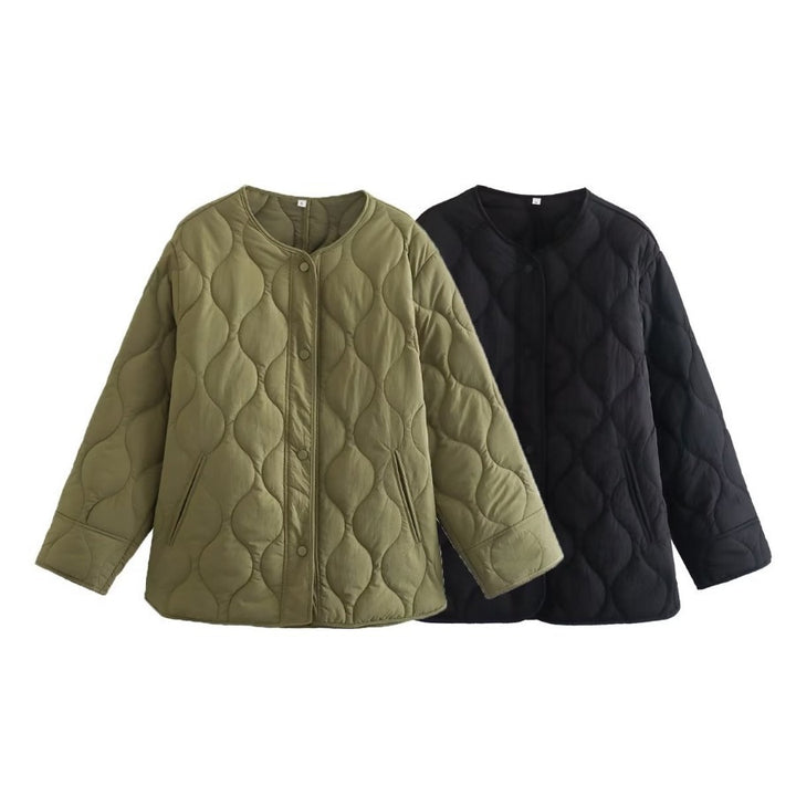 Femme quiltede oversized pufferjakke Stilla
