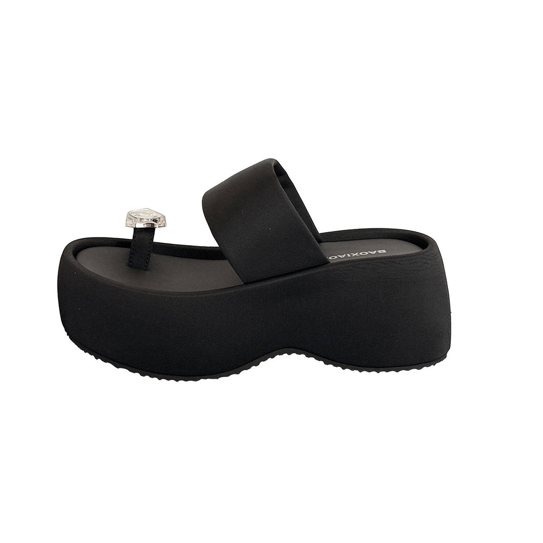 Femme Stilfulde Slide Sandaler med Ædelsten Detalje Stilla