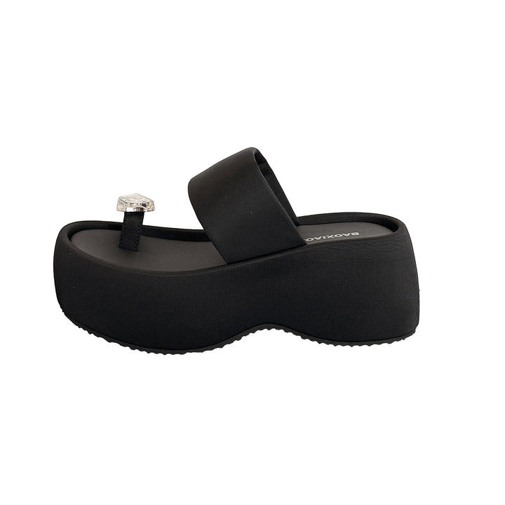 Femme Stilfulde Slide Sandaler med Ædelsten Detalje Stilla