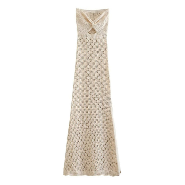 Dame Hæklet Maxi Cover-Up Kjole Stilla 1750753147