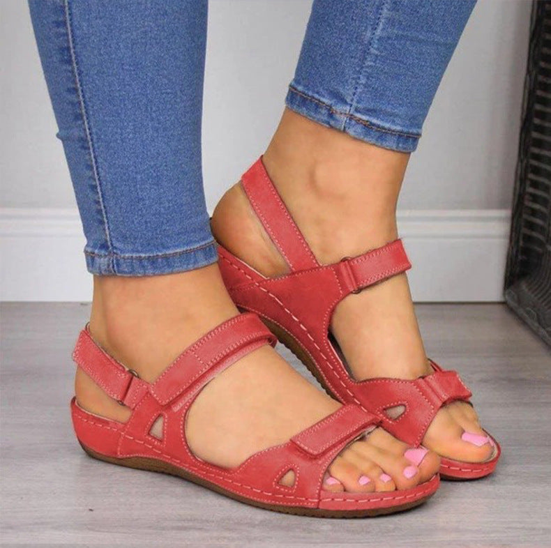Dame komfortable sandaler med justerbare stropper og anatomisk fodseng Stilla
