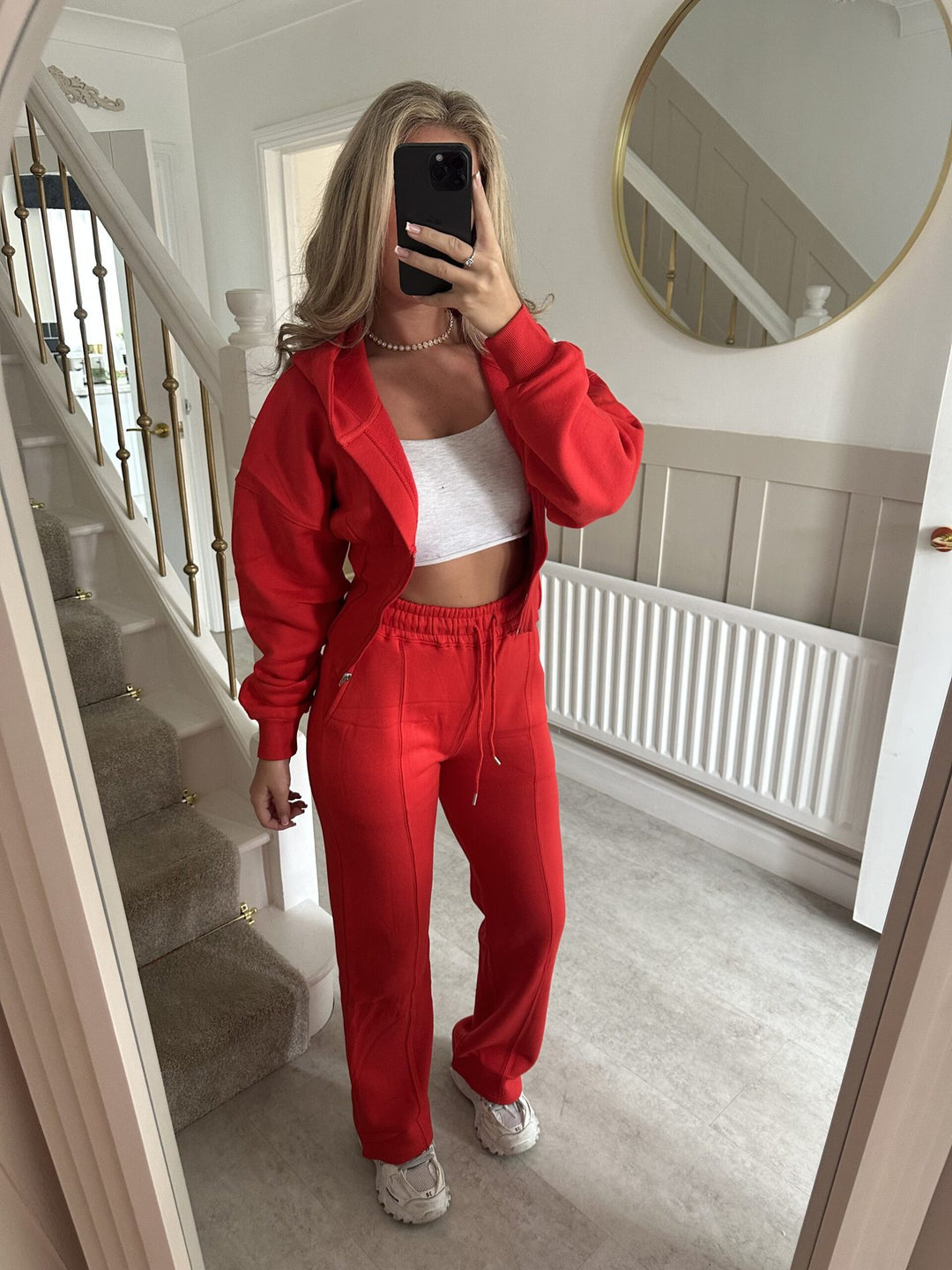 Kvinders Zip Tracksuit med Høj Krave Skovae