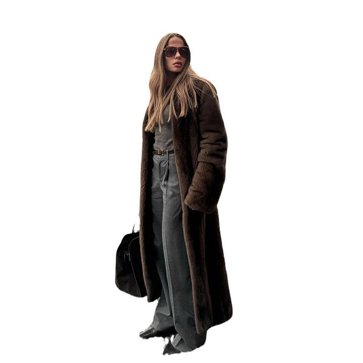 Kvinder Elegant Faux Fur Jakke Stilla