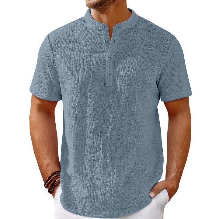 Herrer Poloshirt med struktureret design Stilla