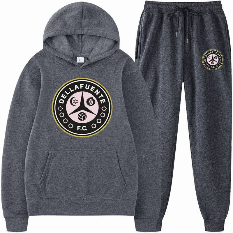Kvinders sweatshirt og joggingbukser sæt med sporty klubmotiv Skovae