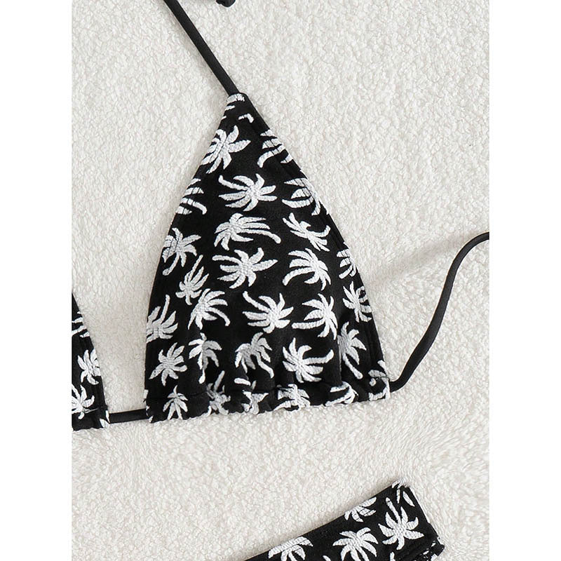 Dame triangel-bikini med blomsterprint Skovae