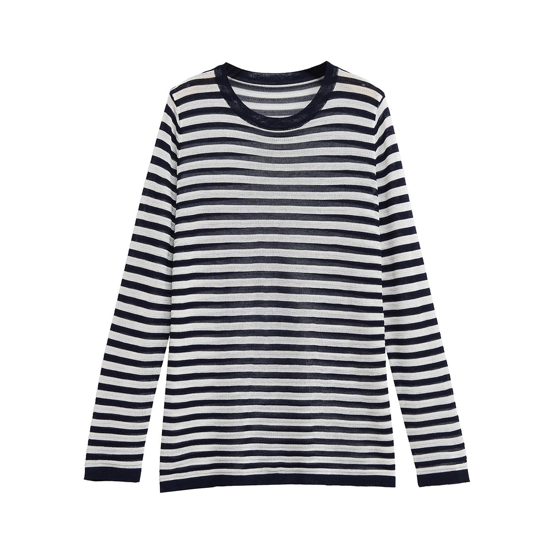 Femme Langarm stribet T-Shirt Stilla