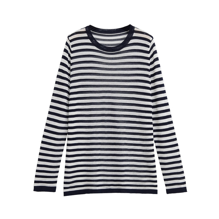 Femme Langarm stribet T-Shirt Stilla