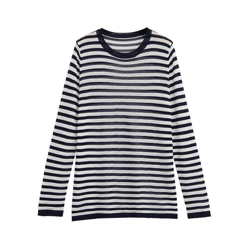 Femme Langarm stribet T-Shirt Stilla