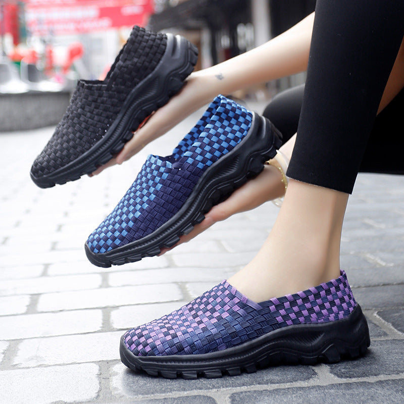 Dame Åndbare Slip-On Sko med Fleksibel Mesh-Overdel Stilla
