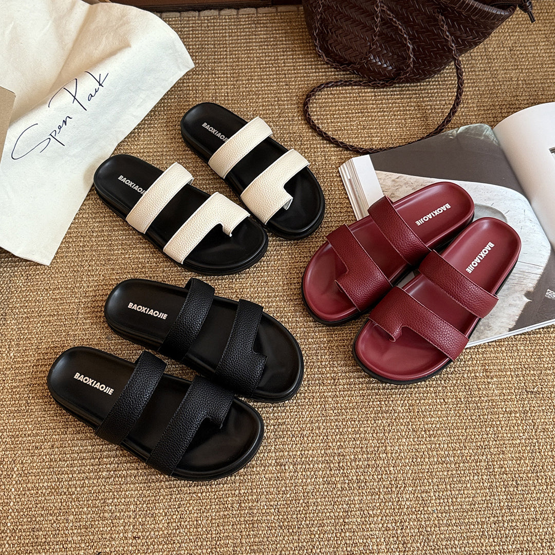 Femme Dual-Strap Komfort Slide Sandaler Stilla