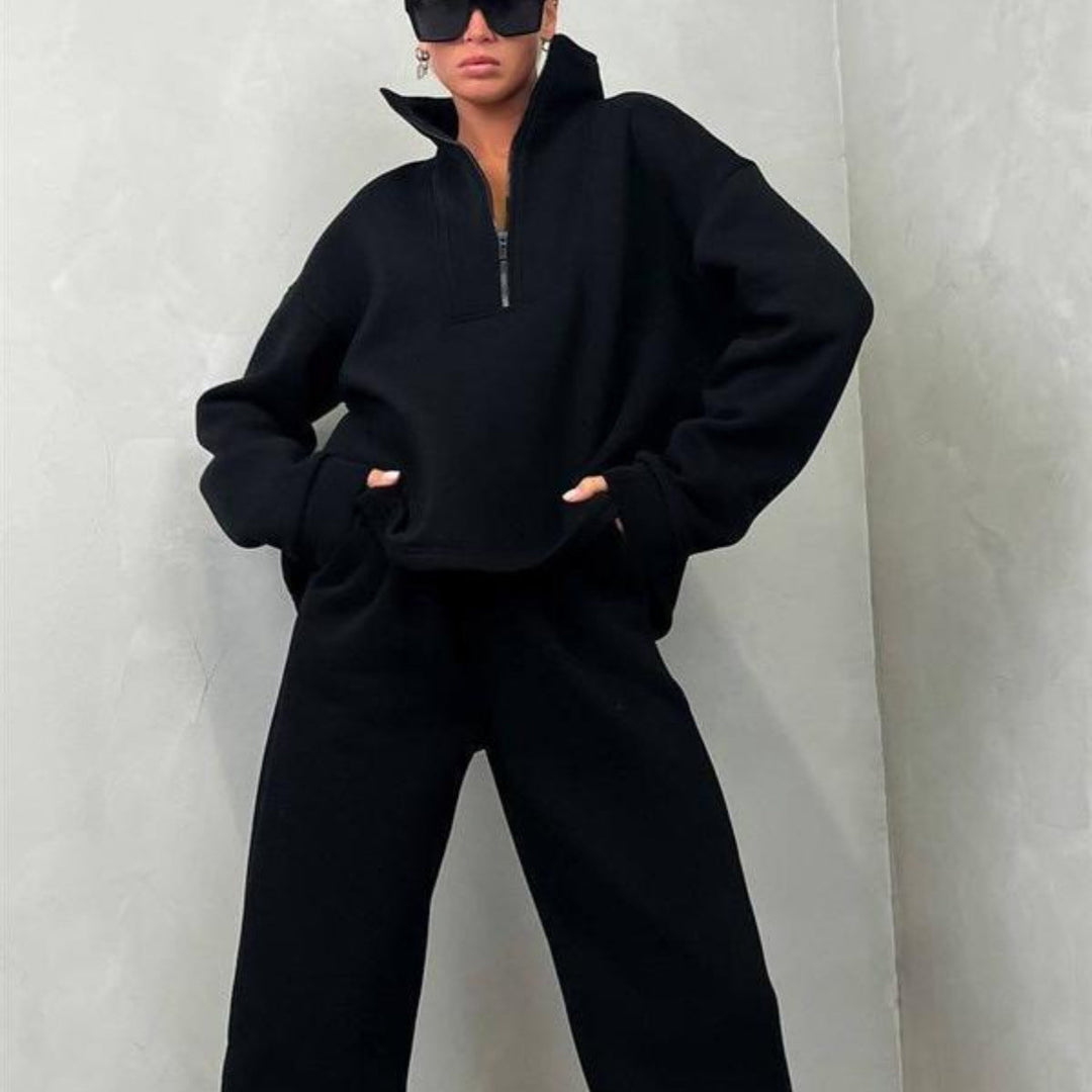 Stilla | Casual Zipper Sports Suit To-Piece Set