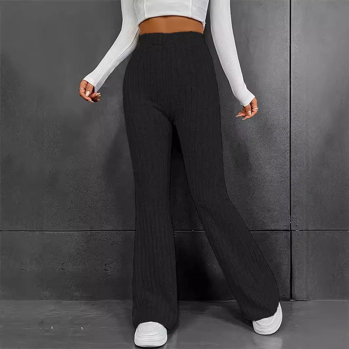 Dame Flare Ribstrik Bukser Stilla