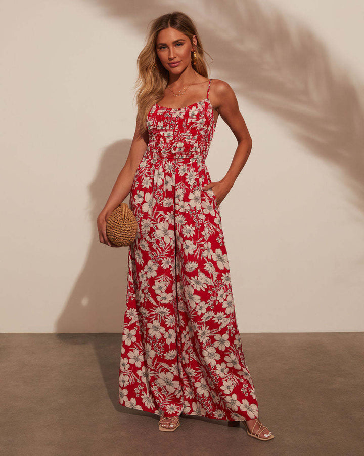 Kvinder Elegant Casual Maxi Kjole med Blomster Mønstre Stilla
