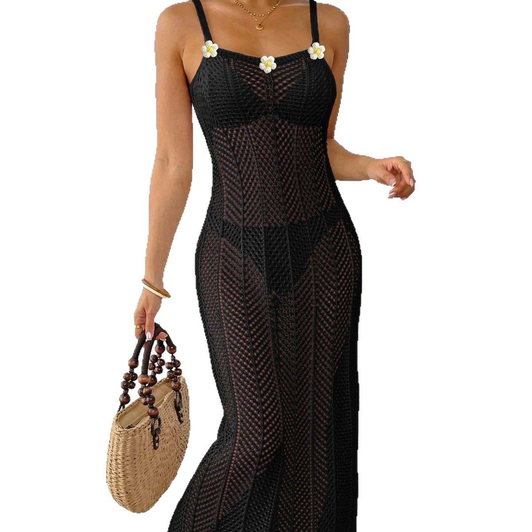 Femme Mesh Strand Dække-Kjole Stilla