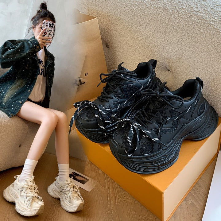 Dame Chunky Sneakers i moderne design med åndbart mesh-overflade Stilla