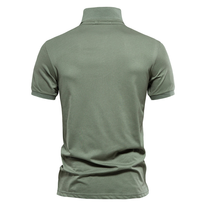 Herre poloshirt med elegant krave og åndbart bomuldsquality Stilla