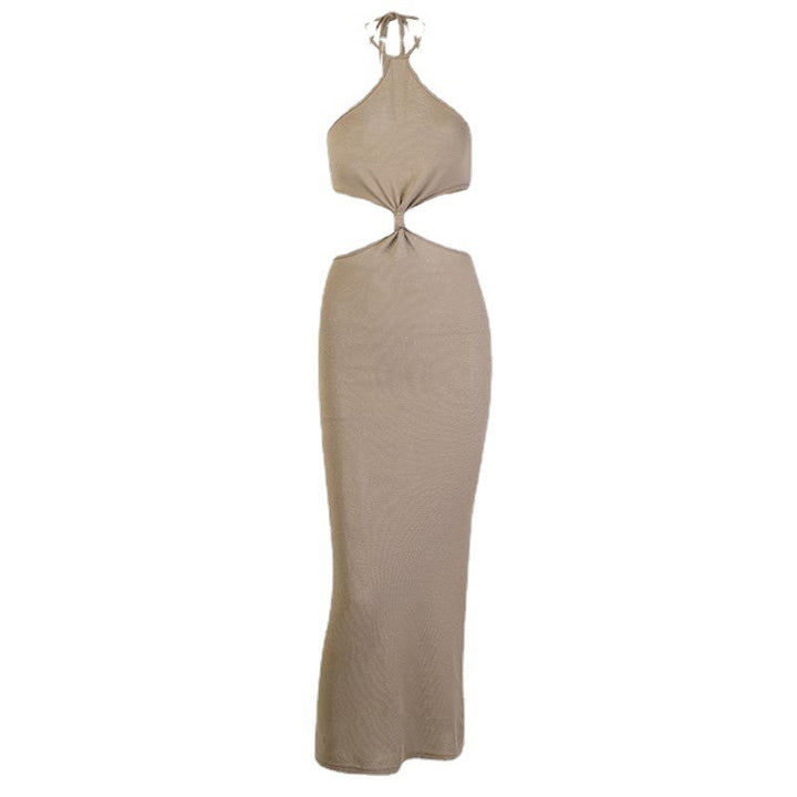Damer maxikjole med cut-out design og elegant knudedetail Skovae