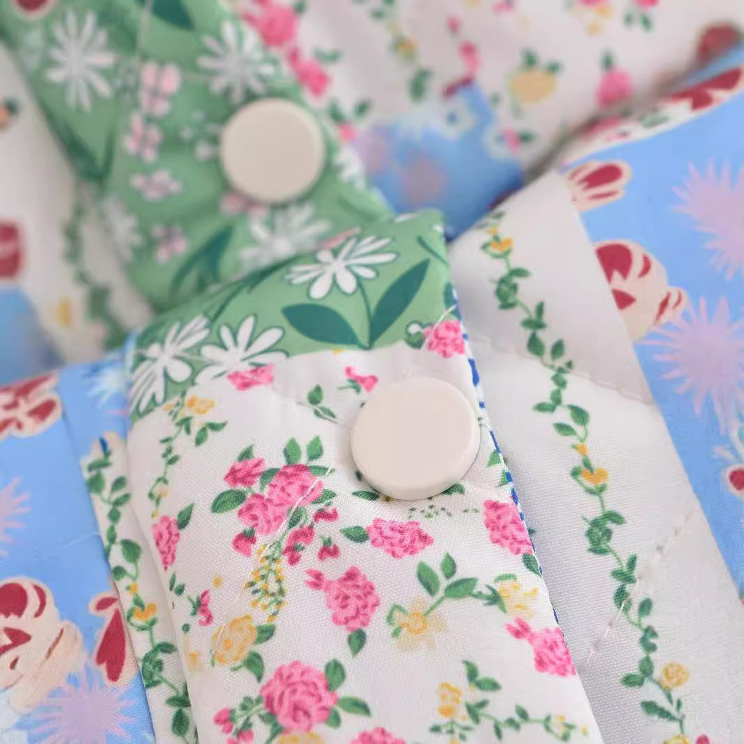 Dame Patchwork Steppjakke Stilla