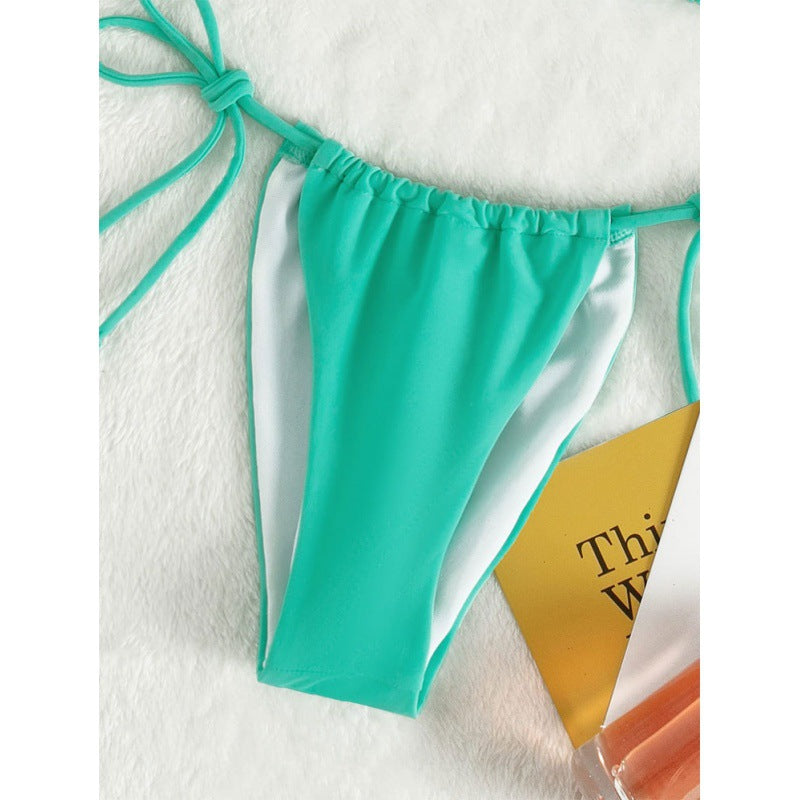 Dame Triangel-Bikini med justerbare bindebånd Skovae