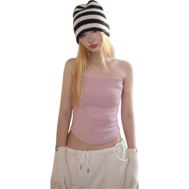 Dame tanktop med elastisk overmateriale og stilfuld snit Stilla