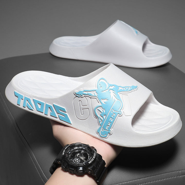 Dame Sporty Badetøfler i Skate-Design Stilla
