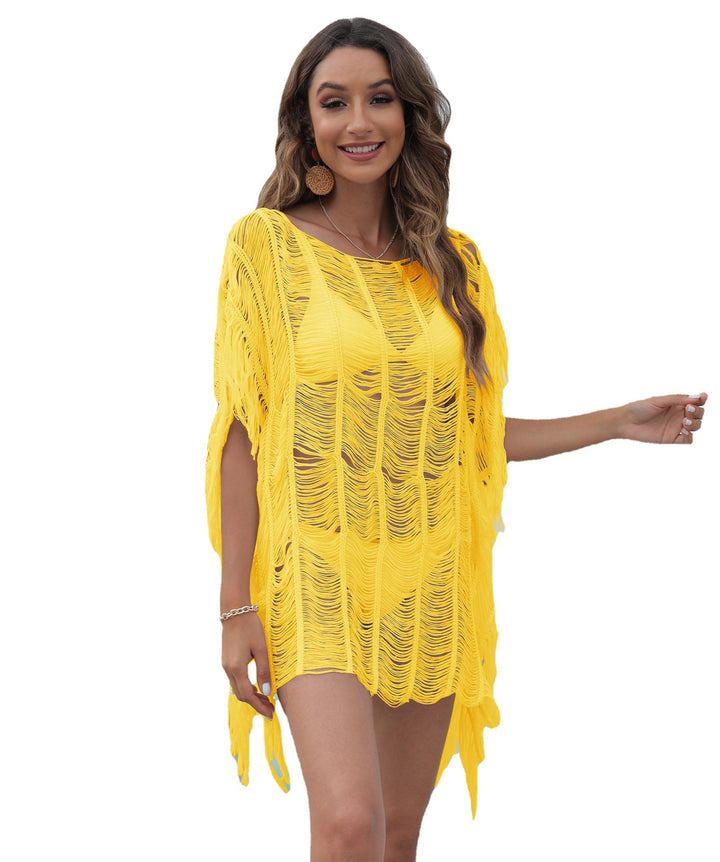 Kvinder Bohemian Hækle Strand-Dækkende Kaftan Stilla