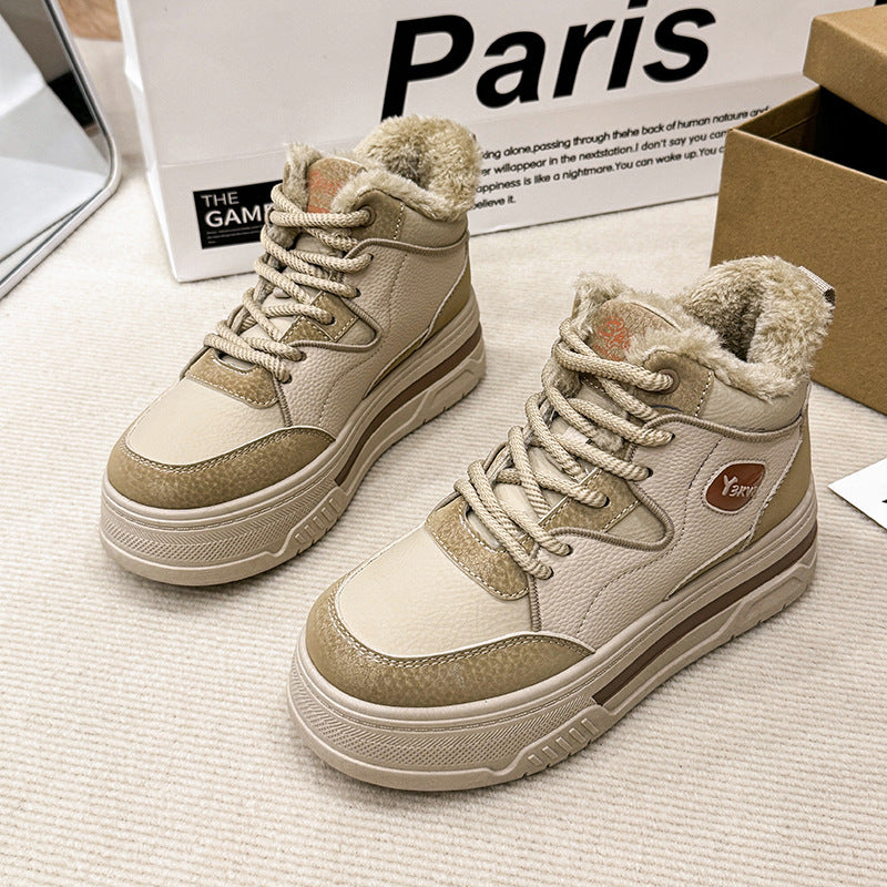 Dame High-Top Sneakers med hyggelig indvendig foret og stabil profilsåle Stilla
