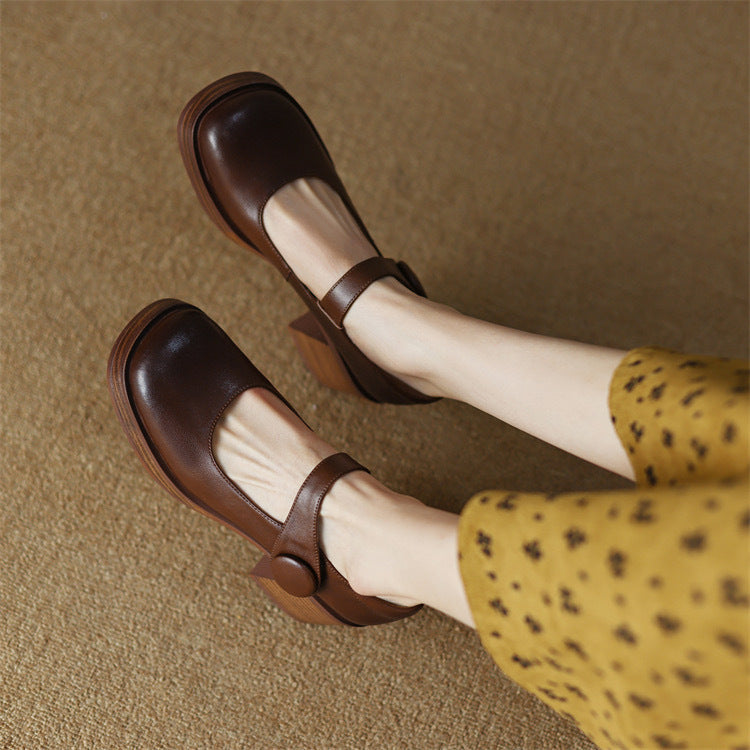 Dame Slingback-pumps med komfortabel blokhæl og elegant silhuet Stilla