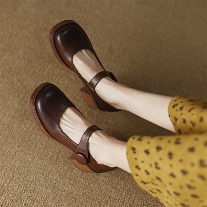 Dame Slingback-pumps med komfortabel blokhæl og elegant silhuet Stilla