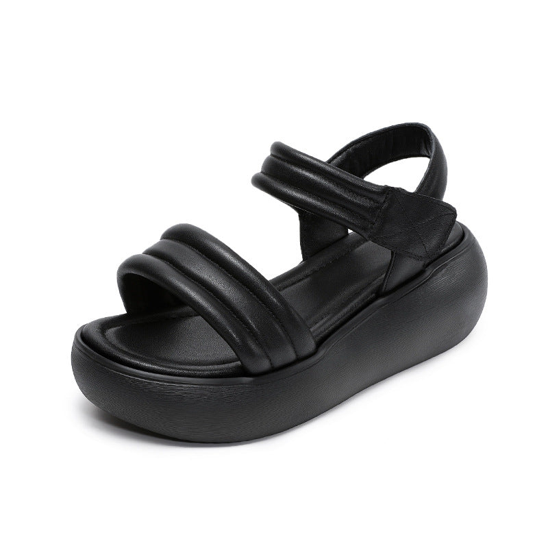 Femme Chunky Platform Slide Sandaler med polstrederemme Stilla