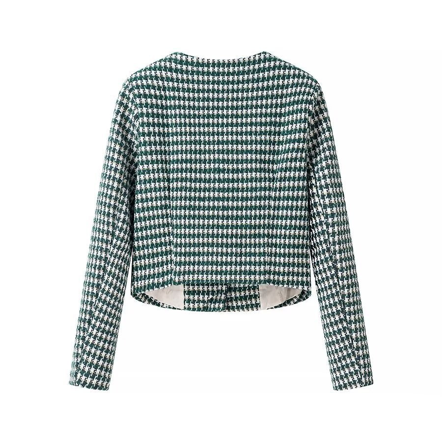 Dame Stilfuld Blazerjakke med knapdetalje og struktureret design Stilla
