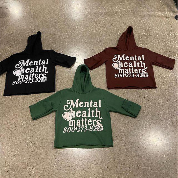 Kvinders hoodie med statement print Skovae