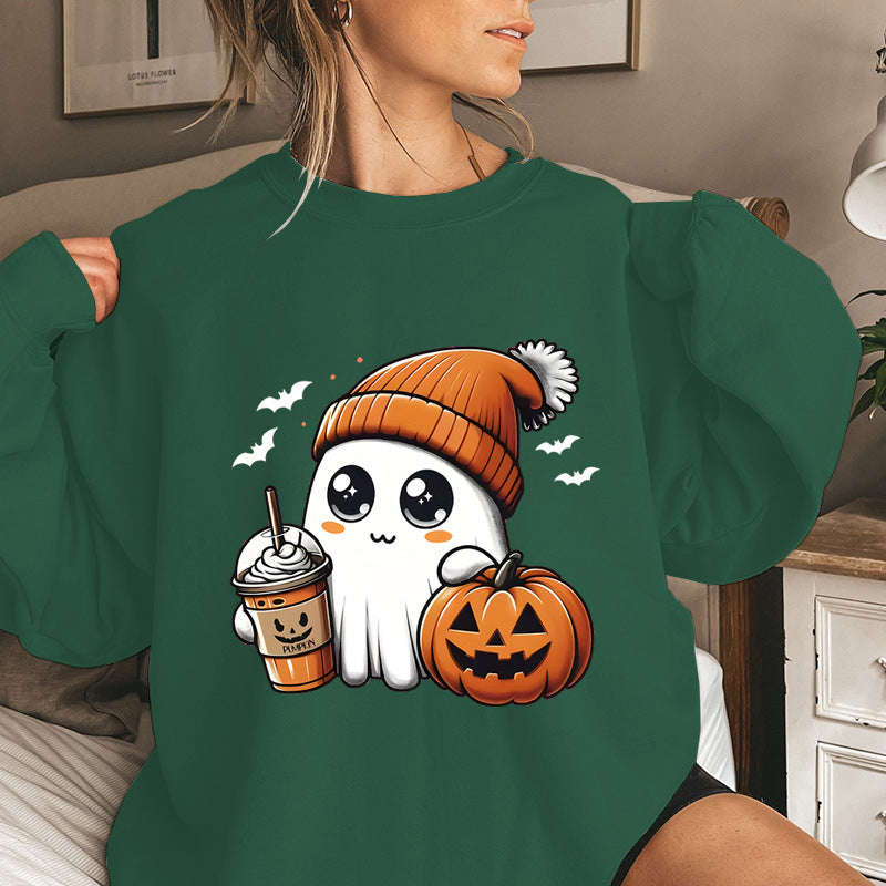 Kvindesweatshirt med legende Halloween grafisk design Stilla