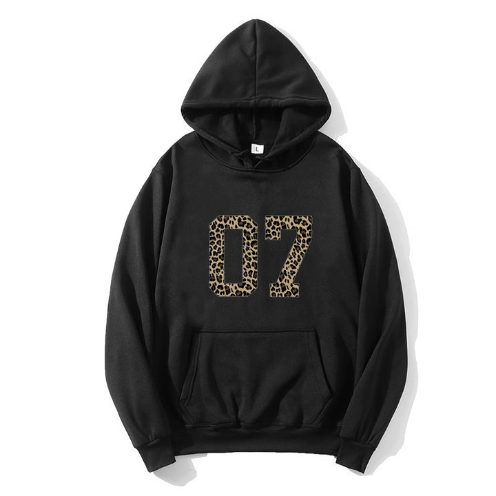 Kvinder Hoodie med moderne dyreprint Skovae