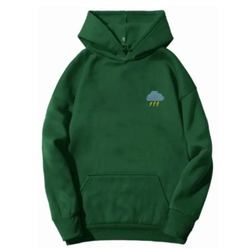 Dame hoodie med kreativ cloud design Skovae
