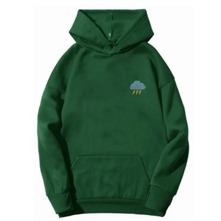 Dame hoodie med kreativ cloud design Skovae