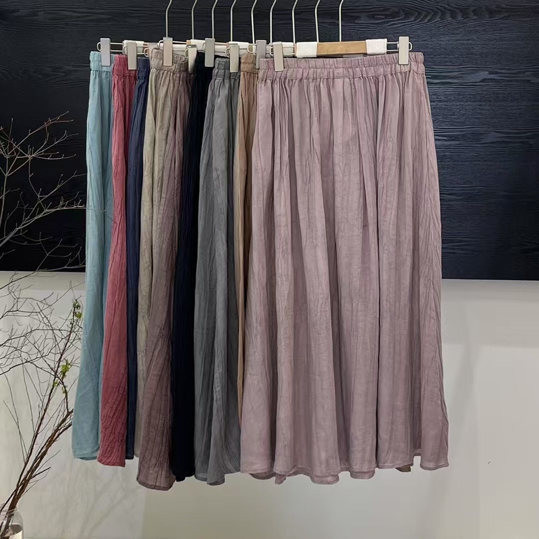 Femme Flowing A-Line Maxi Nederdel Stilla