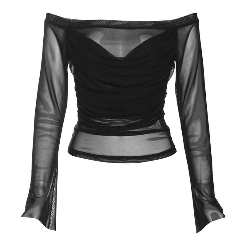 Damer Off-Shoulder Top med raffinerede flæsedetaljer Stilla