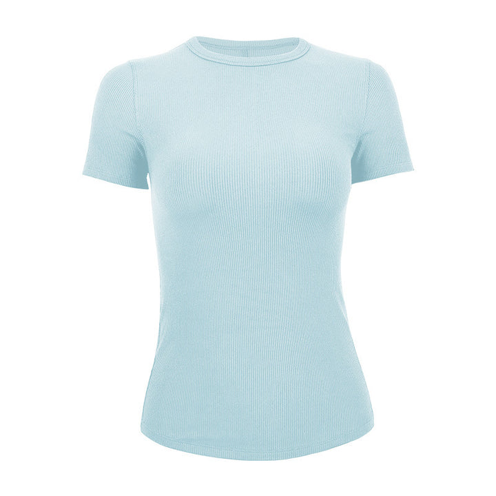 Dame kortærmet T-shirt med struktureret design Stilla