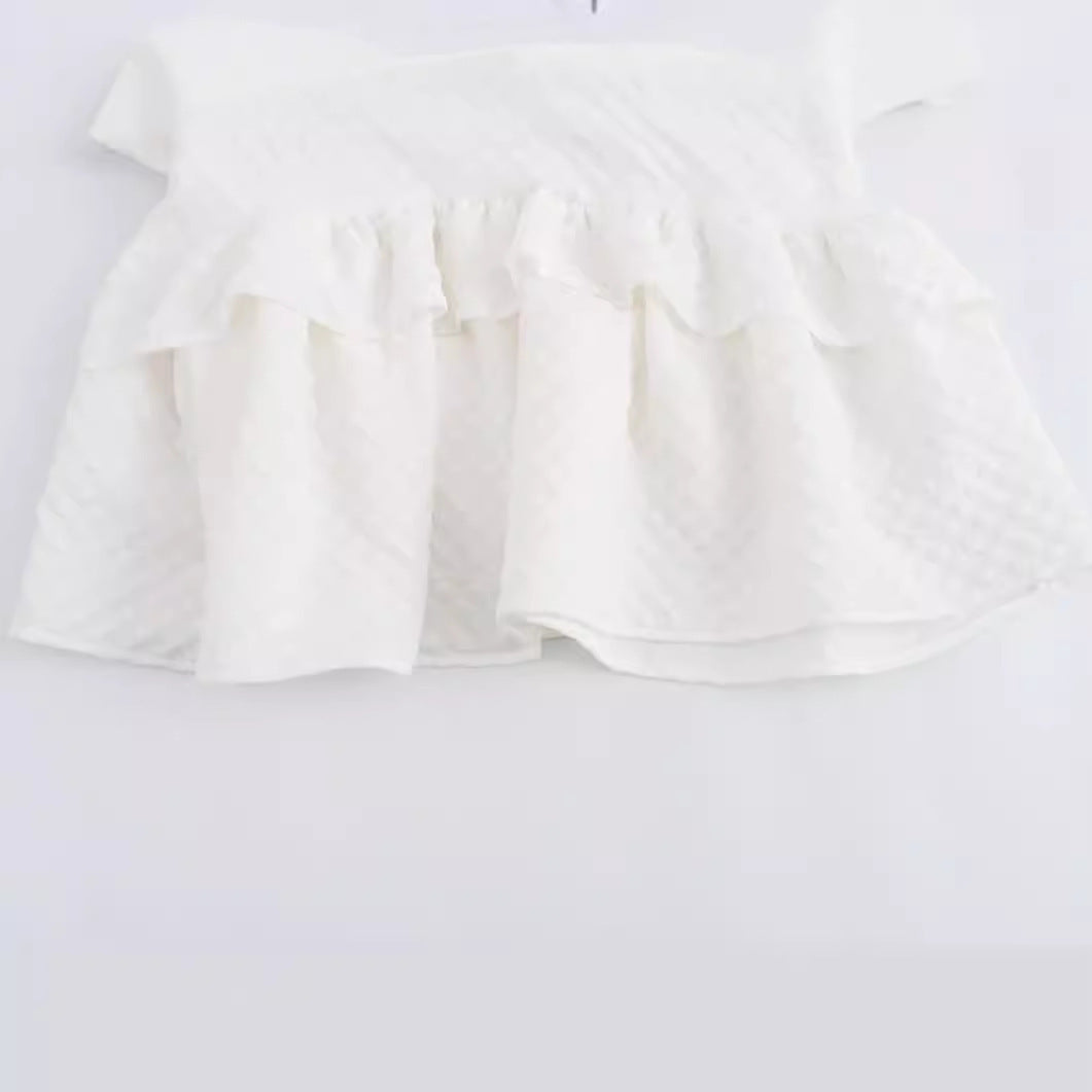 Femme Lag Ruffle Kjole Stilla